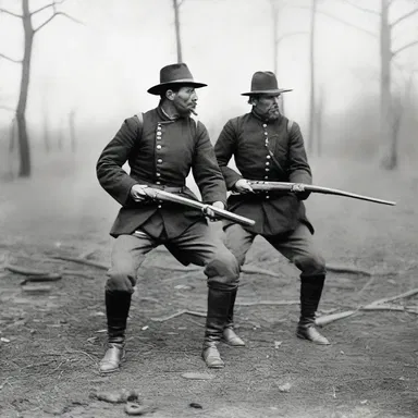 During the American Civil War, soldiers often used blunt bayonets for close combat.