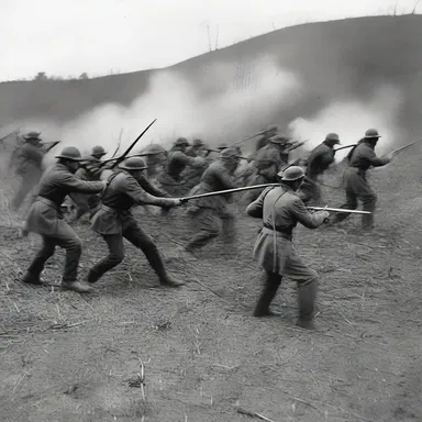 During the American Civil War, soldiers often used blunt bayonets for close combat.