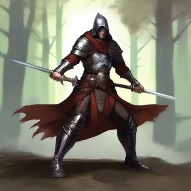 The warrior wielded a blunt sword, capable of defeating magical creatures.