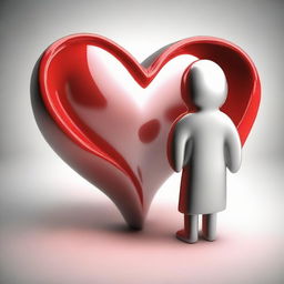 Symbolic representation of love in high definition