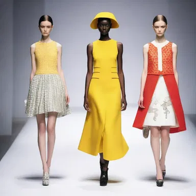 The fashion-forward designer incorporated unique poppet-shaped elements into her latest clothing collection.