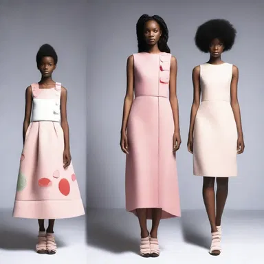 The fashion-forward designer incorporated unique poppet-shaped elements into her latest clothing collection.