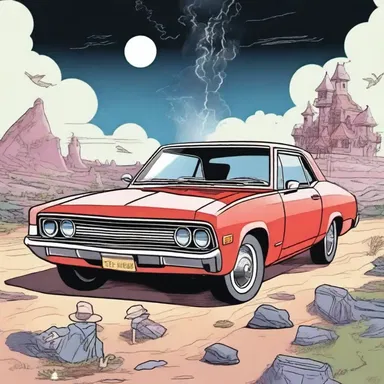 In the magical world of the story, the protagonist used a mystical spell to jumpstart their car's engine.