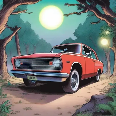 In the magical world of the story, the protagonist used a mystical spell to jumpstart their car's engine.
