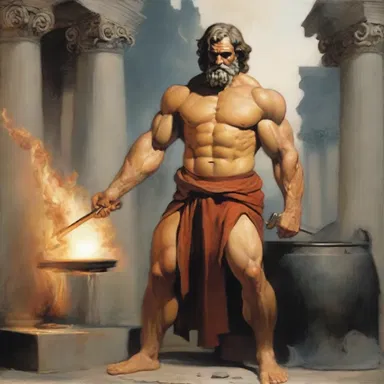 In Greek mythology, Hephaestus, the god of blacksmiths and fire, is often depicted as having an inaptitude for physical beauty due to his physical deformities.