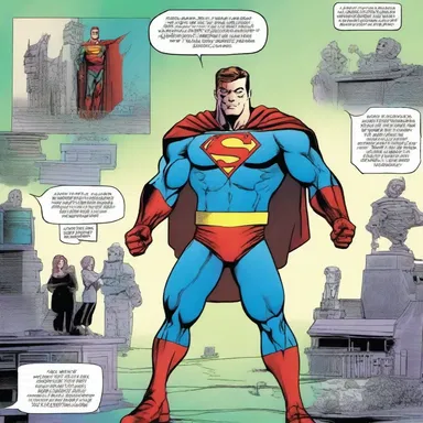 In the superhero comic, the hero gains scientifically enhanced abilities through a top-secret experiment gone awry.