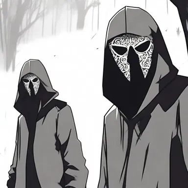 As the protagonist embarks on a dangerous journey, they enquire about the identity of the mysterious masked figure.