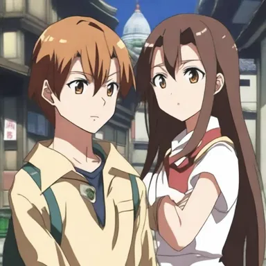 In the anime series, the protagonist enquires about the whereabouts of a mysterious artifact.