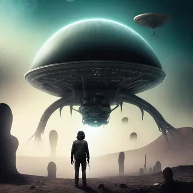 In the science fiction novel, the protagonist enquires about the existence of extraterrestrial life.