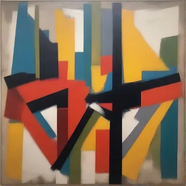The art critic enquired into the symbolism and hidden meanings portrayed in the abstract painting.