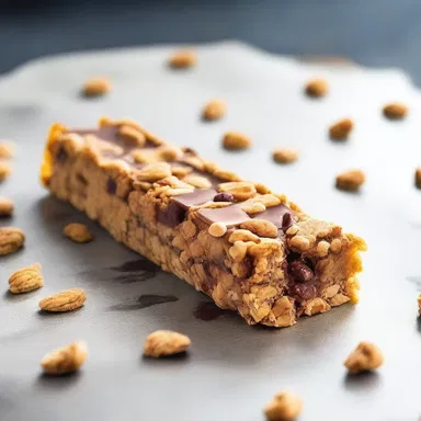 In the science fiction novel, the characters eat futuristic granola bars that provide all necessary nutrients for survival.