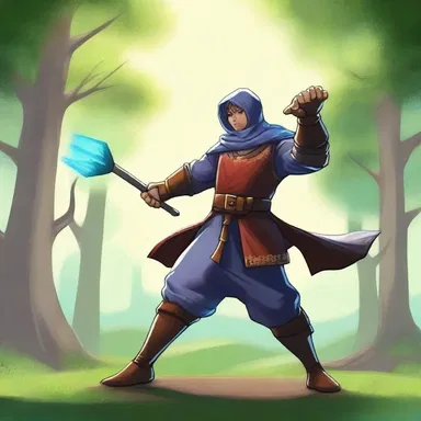 In the mystical realm of Elvoria, the magical beings compete in a legendary hammer throw tournament.