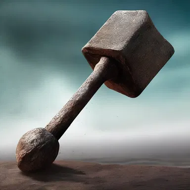 The cursed hammer used in the ancient hammer throw competition summons a terrifying creature when thrown into the abyss.