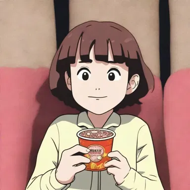 In the movie, the protagonist was seen enjoying a horehound candy while watching a film at the cinema.
