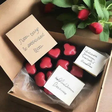 As a romantic gesture, he surprised his partner with a box of horehound candies and a handwritten love note.