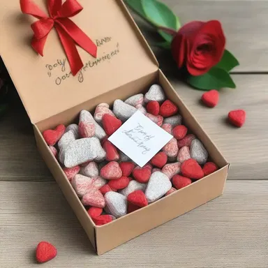 As a romantic gesture, he surprised his partner with a box of horehound candies and a handwritten love note.