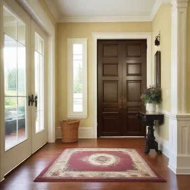 The entryway of a house is often considered the starting point of the overall design.