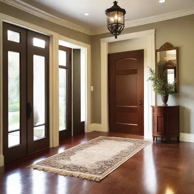 The entryway of a house is often considered the starting point of the overall design.