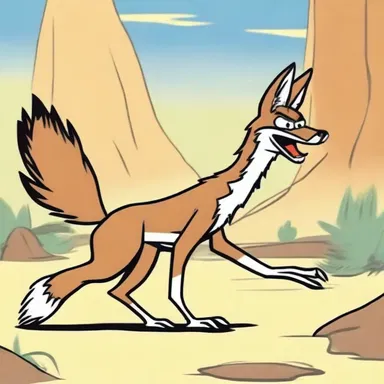 Presumably, the coyote always fails to catch the roadrunner in the cartoon.