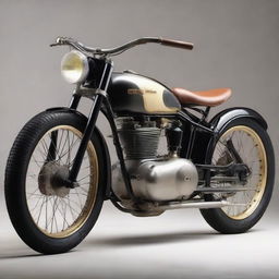 Vintage motorbike with a price tag showing 20 million