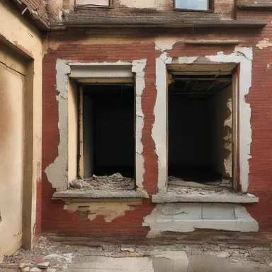The despicability of the dilapidated building was evident in its crumbling walls and broken windows.
