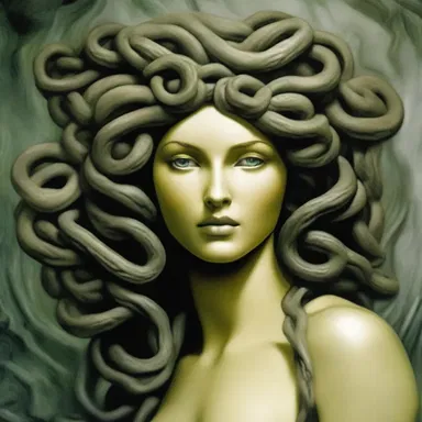 In Greek mythology, the despicability of Medusa was evident in her ability to turn people into stone with her gaze.