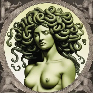 In Greek mythology, the despicability of Medusa was evident in her ability to turn people into stone with her gaze.