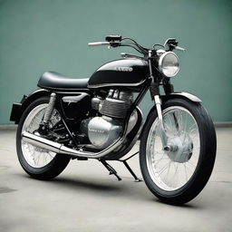 Modified version of a Kawasaki W175 motorcycle