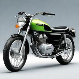 Modified version of a Kawasaki W175 motorcycle