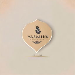 Design a stylish and creative logo for a company named 'Yasmin Decoration'. The logo should embody elegance and sophistication that is associated with interior decorating.