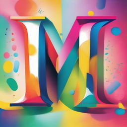 An artistic representation of the letters 'M' and 'S' with interesting fonts and vibrant colors.