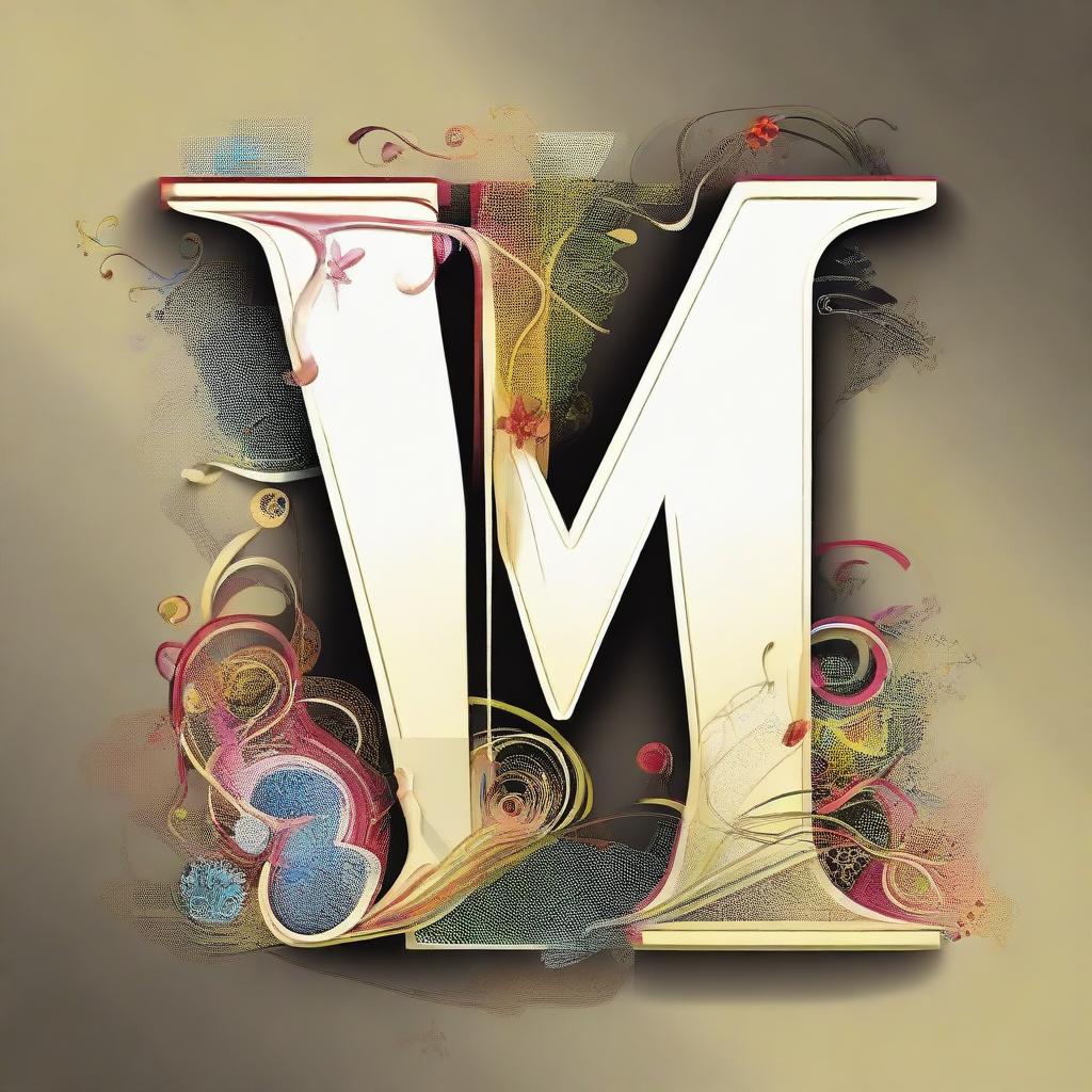 Artistic representation of the letters 'M' and 'S', stylized and embellished in a creative manner.