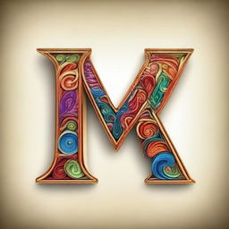 Artistic representation of the letters 'M' and 'S', stylized and embellished in a creative manner.