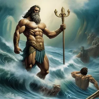 In Greek mythology, Poseidon was the entrenched god of the sea and earthquakes.