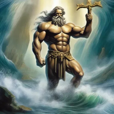 In Greek mythology, Poseidon was the entrenched god of the sea and earthquakes.