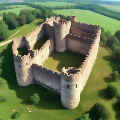 The fortified castle had an entrenched wall surrounding it.