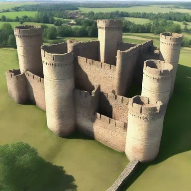 The fortified castle had an entrenched wall surrounding it.