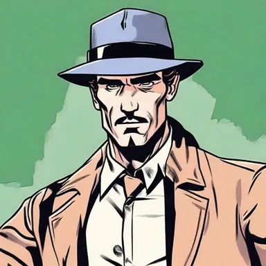 The detective character in the comic book wore a deerstalker hat while solving crimes.