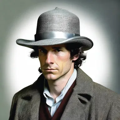 The magical creature in the fantasy novel wore a silver deerstalker hat that granted him the power of invisibility.