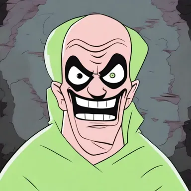 In the episode of the cartoon, the villain was depicted as a character with a face covered in putrescence, adding to the horror and disgust of the viewers.