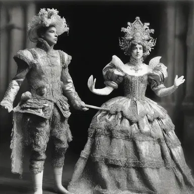 The elaborate and intricate costumes worn at the fancy-dress ball were a true display of artistic talent.