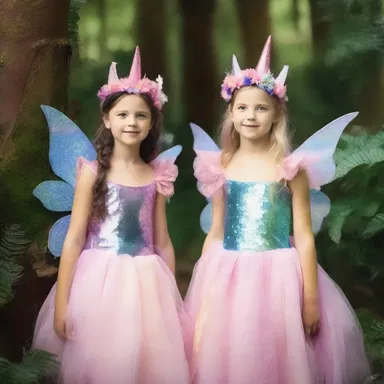The theme of the fancy-dress ball was enchanted forest, and guests arrived dressed as mystical creatures like fairies and unicorns.