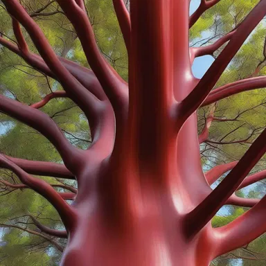 The unique red hue of the bloodwood tree's heartwood is often used in luxury furniture and high-end architectural designs.