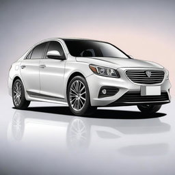 An image showcasing a midsize sedan with enhanced ground clearance