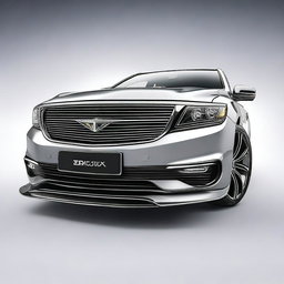 An image showcasing a midsize sedan with enhanced ground clearance