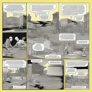 The stereoscopic panels in the comic book gave the illustrations a three-dimensional appearance, adding depth to the storytelling.