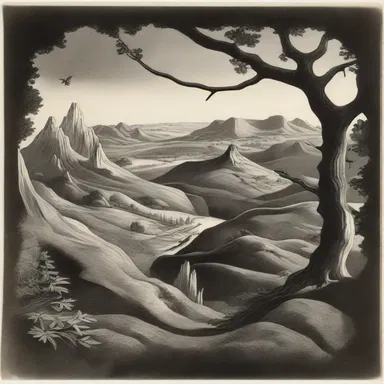 In the magical world of the story, the author described stereoscopic landscapes that came to life.