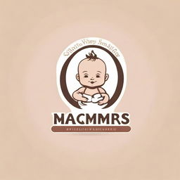 Design a sophisticated and visually appealing logo for a company that manufactures baby diapers. The logo should reflect elements associated with babies, care, and comfort.