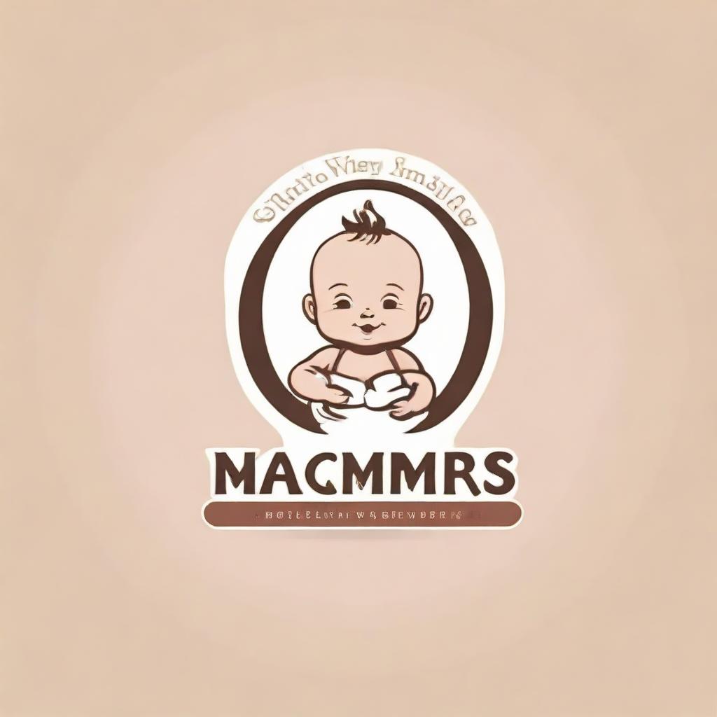 Design a sophisticated and visually appealing logo for a company that manufactures baby diapers. The logo should reflect elements associated with babies, care, and comfort.