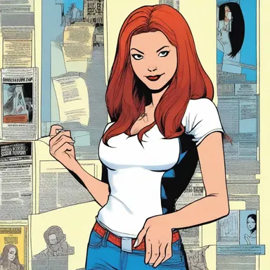 In the Marvel universe, Mary Jane Watson is often depicted as a college girl balancing her academic life with her relationship with Spider-Man.